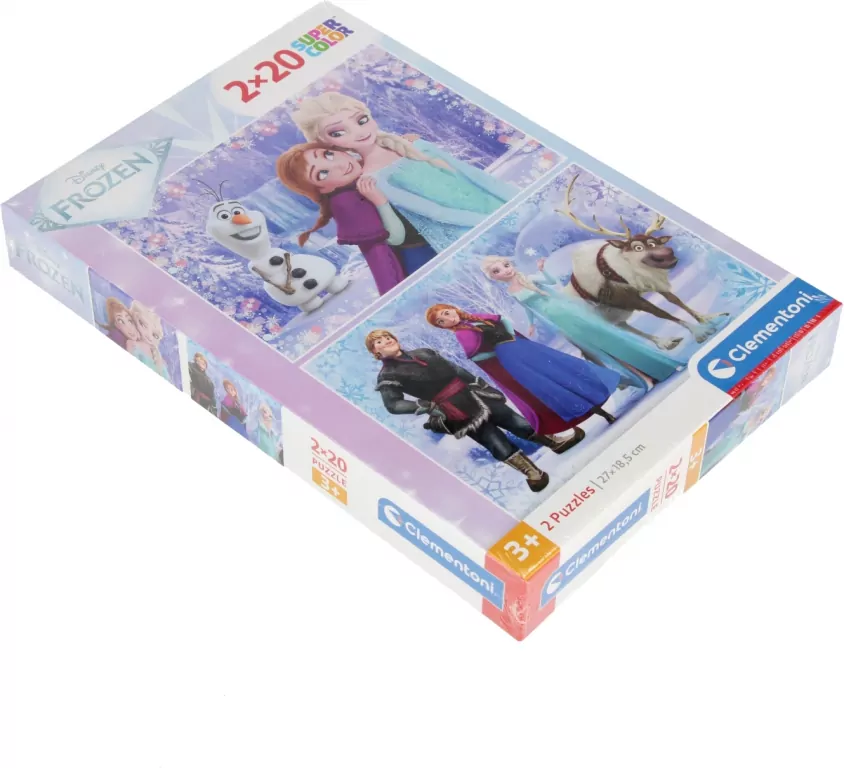 Puzzle 2x20 Super Kolor Frozen - tantis.pl