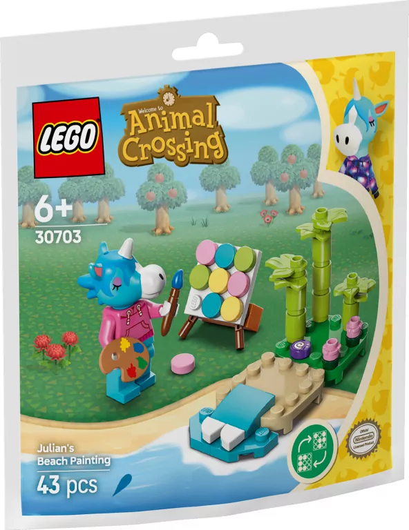 LEGO® Animal Crossing. Julian i plażowy obraz 30703 - tantis.pl