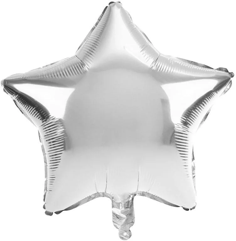 Balon foliowy gwiazda srebrny - tantis.pl