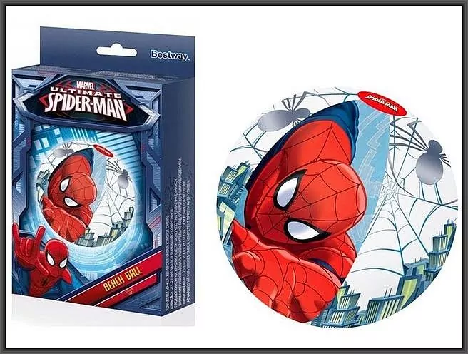 Piłka plażowa, Spider-Man 51 cm - tantis.pl