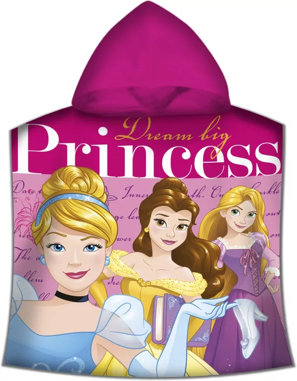 Poncho kąpielowe Disney Princess 100x50 cm WD19612M - tantis.pl