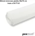Bibuła kolorowa gładka biała 50x70cm 30 arkuszy - tantis.pl
