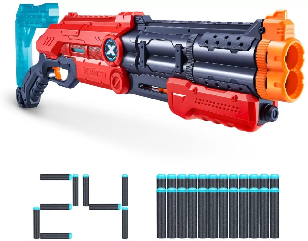 X-SHOT Excel Vigilante. Wyrzutnia 24 strzałki - tantis.pl