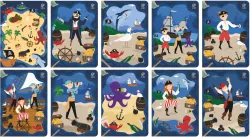 Zeszyt A5/16K 3-linia kolor Piraci