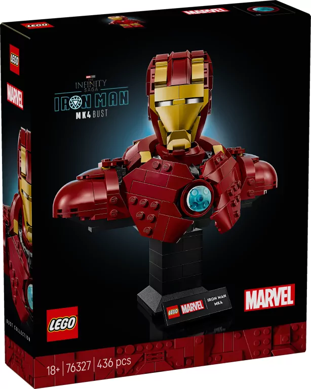 LEGO® Marvel. Popiersie Iron Mana MK4 76327 - tantis.pl