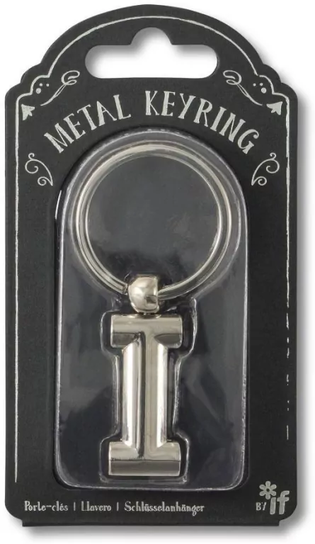 Silver Letter Keyring - brelok do kluczy litera I - tantis.pl