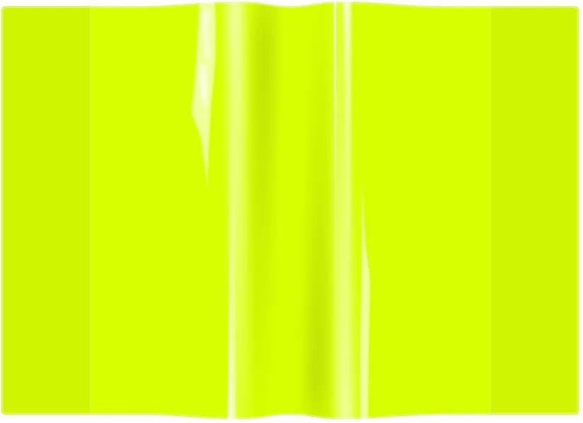 Okładka zeszytowa A5 PVC neon żółty - tantis.pl