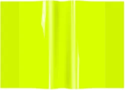 Okładka zeszytowa A5 PVC neon żółty
