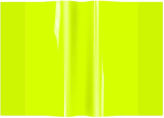 Okładka zeszytowa A5 PVC neon żółty