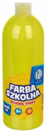Astra. Farba szkolna cytrynowa, 1000ml - tantis.pl