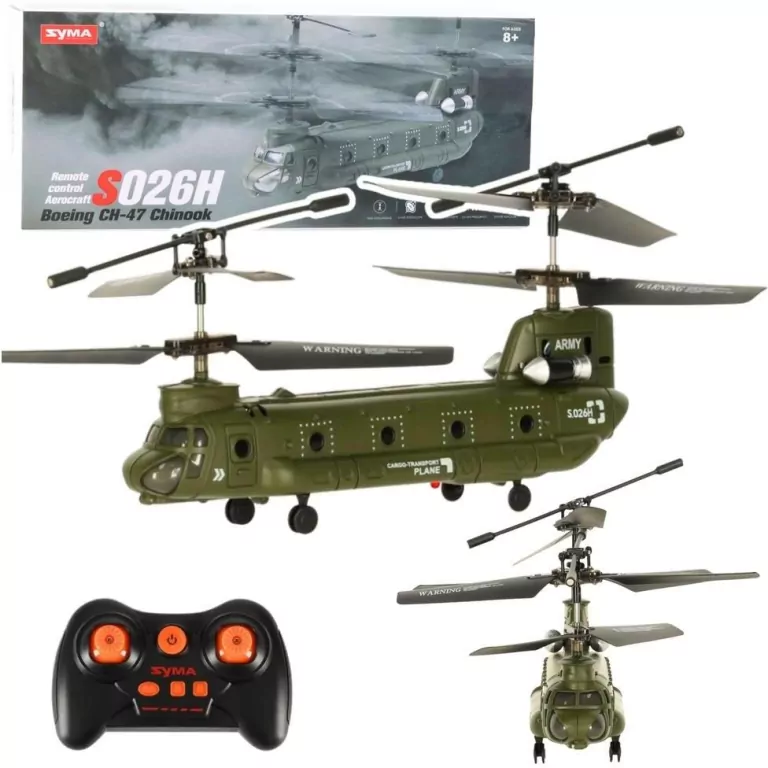 Helikopter śmigłowiec R/C Syma S026H-1 ziel khaki - tantis.pl
