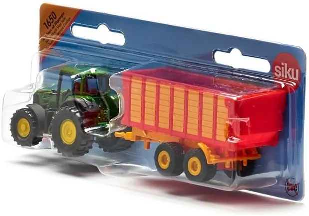 Traktor Claas z Przyczepą Silage Siku 1650 - tantis.pl
