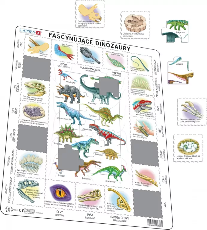 Puzzle. Fascynujące dinozaury - tantis.pl