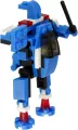 Klocki konstrukcyjne Alleblox RobotUnion 62el niebieski - tantis.pl