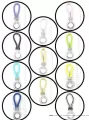 Brelok plecionka z diamencikami 13cm - tantis.pl