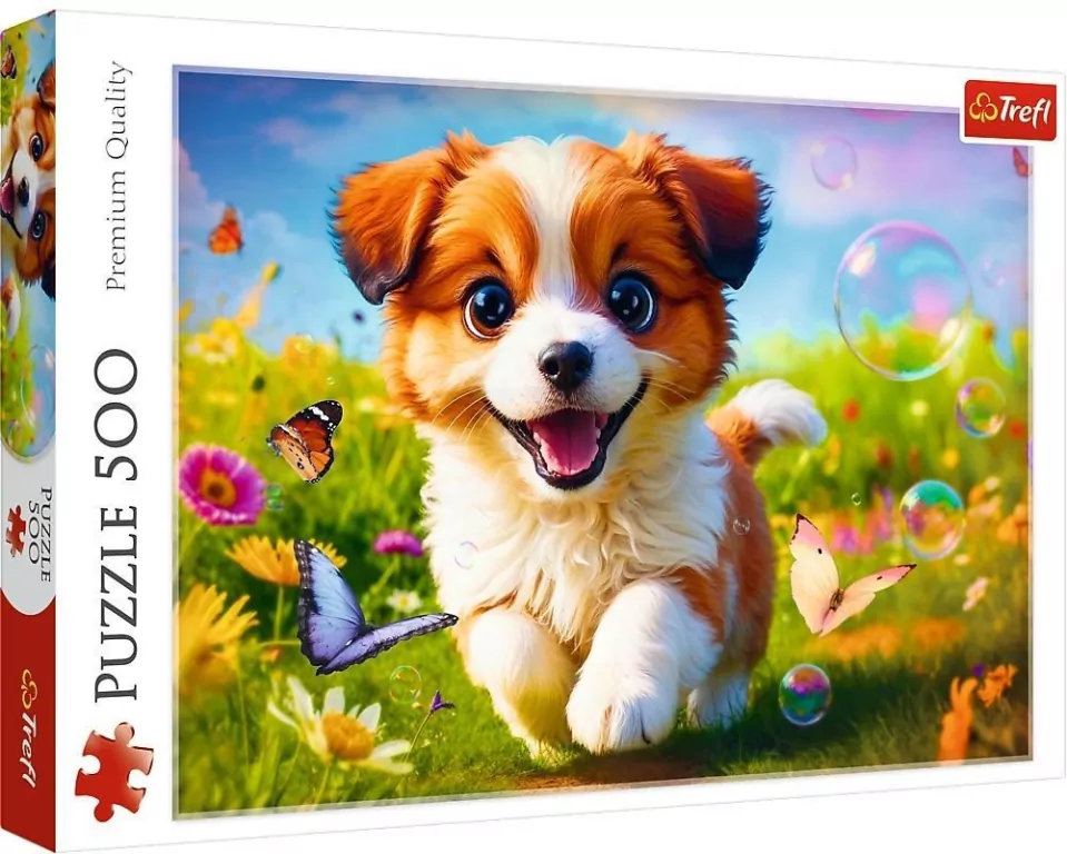 Puzzle 500 Wesoły piesek TREFL - tantis.pl