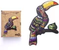 Puzzle drewniane eko 127. Tropikalny tukan - tantis.pl