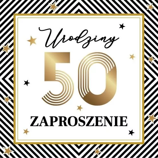 Zaproszenie Urodziny (10szt) - tantis.pl