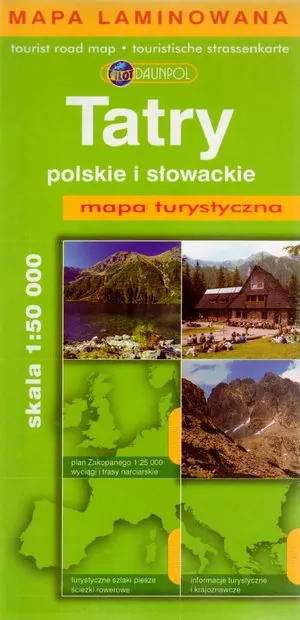 Tatry polskie i słowackie. Mapa turystyczna - tantis.pl
