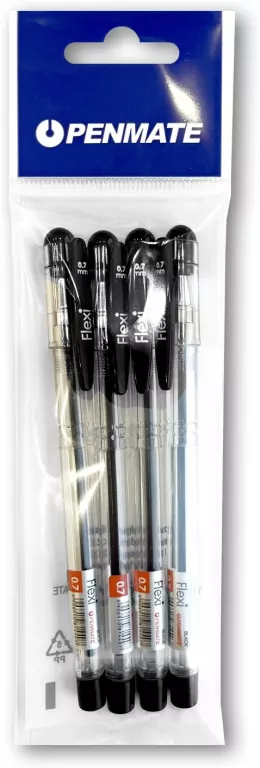 Długopis Flexi PENMATE czarny 4 szt. - tantis.pl