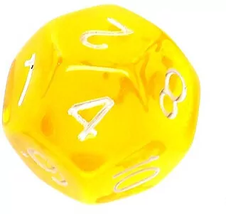 Rebel. Komplet kości RPG. Mini Kryształowe. Żółte - tantis.pl