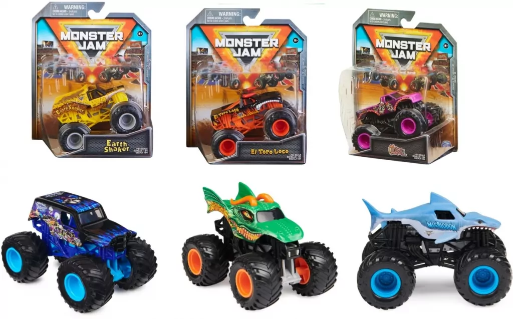Monster Jam. Pojazdy 1:64. Mix - tantis.pl