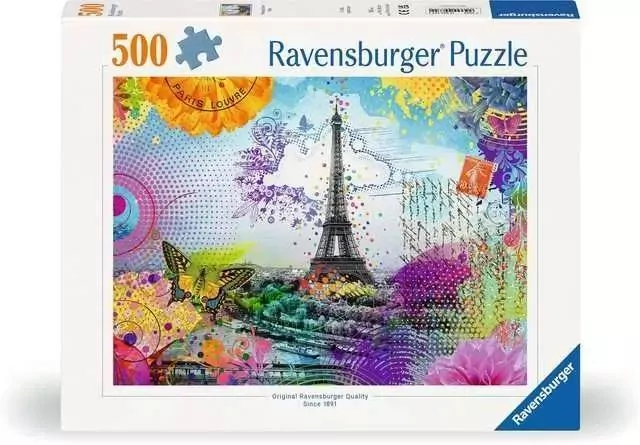 Puzzle 500. Pocztówka z Paryża. 12000772 - tantis.pl