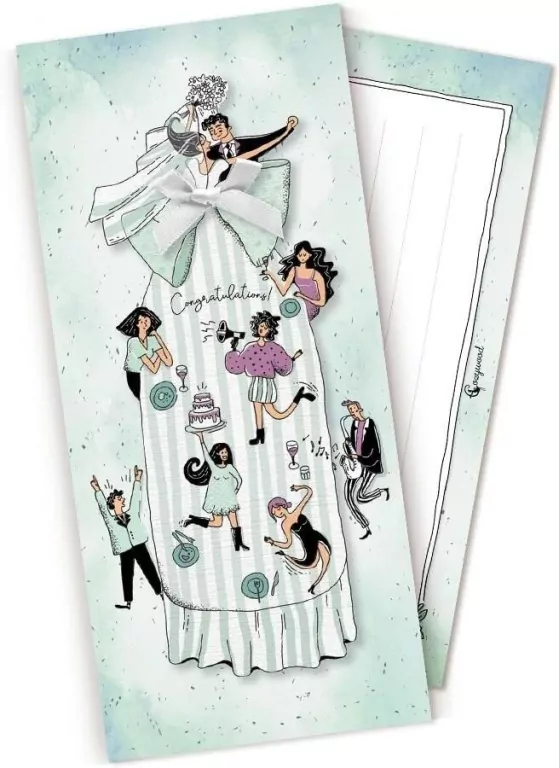 Koperta upominkowa POP UP Ślub Para Młoda - tantis.pl