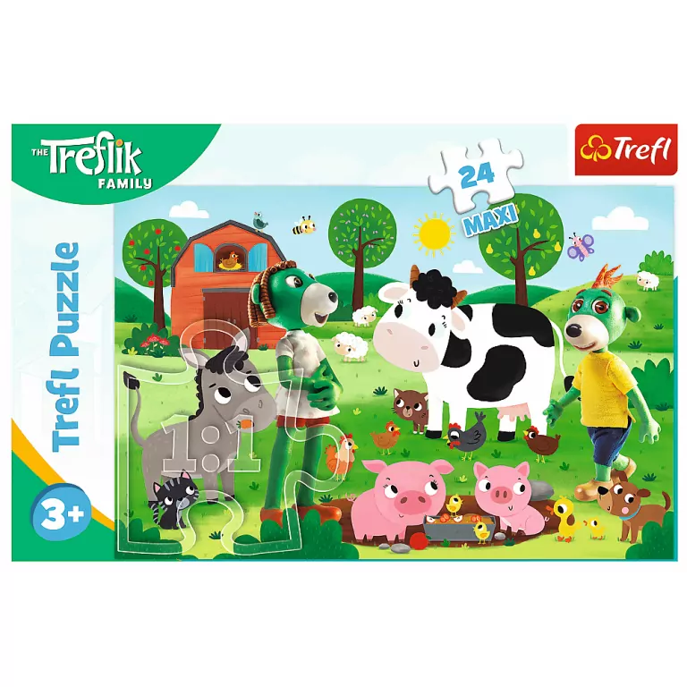 Puzzle 24 maxi. Trefliki na wsi TREFL - tantis.pl