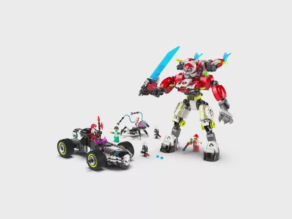 LEGO® DREAMzzz. Tygrysi mech Coopera i hot rod Zero 71497 - tantis.pl