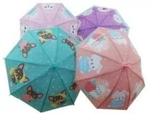 Parasol dziecięcy z gwizdkiem Pluszaczki mix