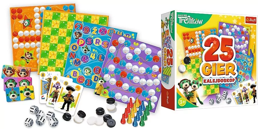 Kalejdoskop. 25 gier. Rodzina Treflików - tantis.pl