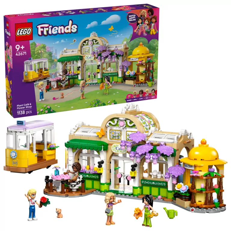 LEGO® Friends. Zielona kawiarnia i kwiaciarnia 42671 - tantis.pl