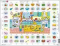 Puzzle. Ramkowe maxi Learning English in the Kitchen Larsen, 70 elementów - tantis.pl