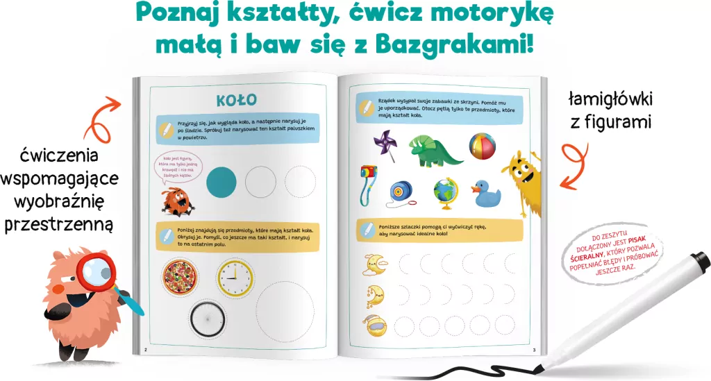 Kapitan Nauka. Bazgraki piszą po śladzie. Figury - tantis.pl