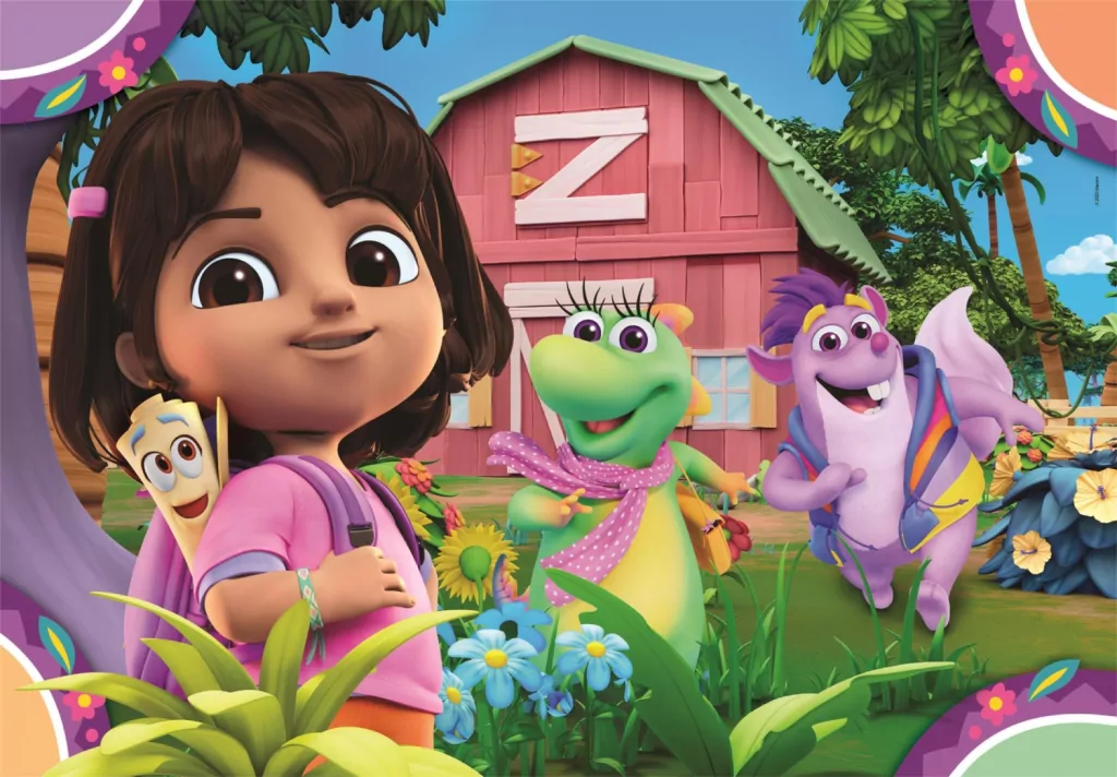 Puzzle 2x20 Super Kolor Dora - tantis.pl