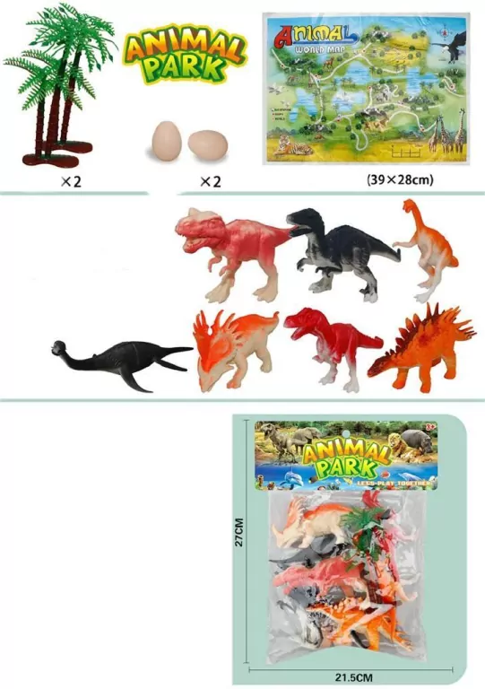 Dinozaury z matą 12 elementów - tantis.pl