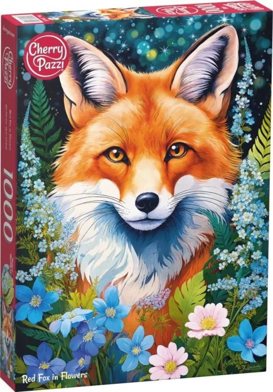 Puzzle 1000 CherryPazzi Red Fox in Flowers 31148 - tantis.pl