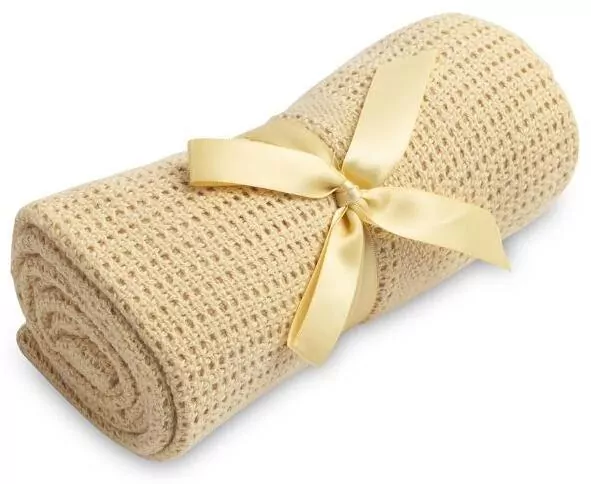 Kocyk ażurowy Moli beż kawa - tantis.pl