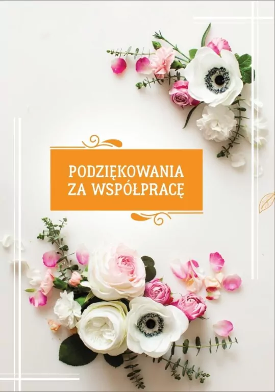 Kartka okolicznościowa Podziękowania za współpracę - tantis.pl