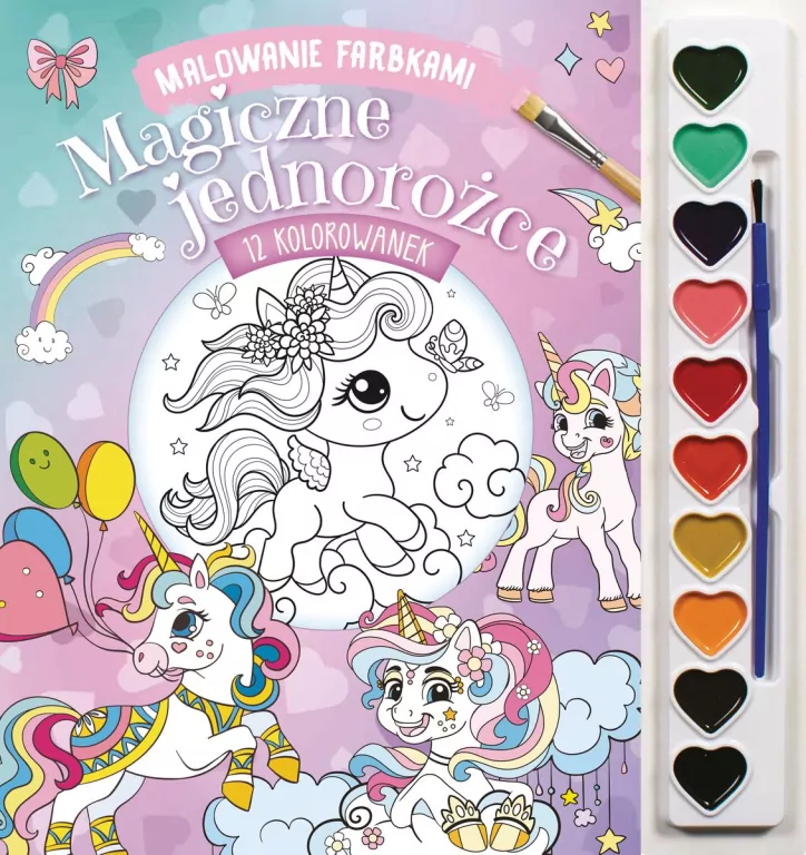 Malowanie farbkami. Magiczne jednorożce - tantis.pl