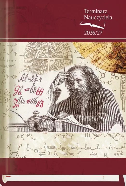 Terminarz nauczyciela 2016/17 bordowy maszyny - tantis.pl