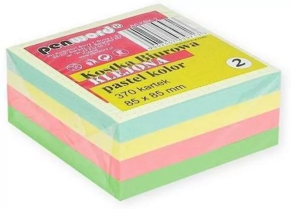 Kostka biurowa pastel 85x85x35mm 370K - tantis.pl