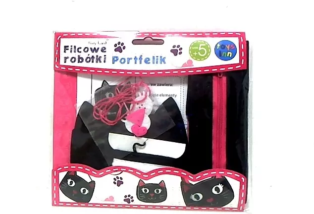 Filcowe Robótki - portfelik Kot - tantis.pl