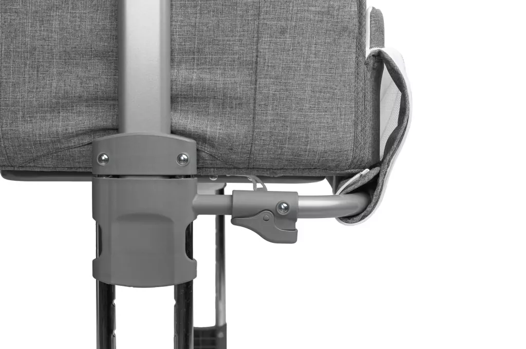 Caretero Łóżeczko dostawne Sleep2gether grafitowe - tantis.pl