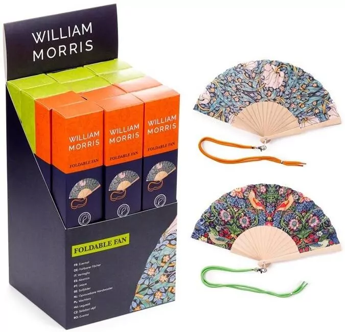 William Morris Folding Hand Fan mix - tantis.pl