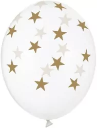 Balony Gwiazdki Crystal Clear 30cm