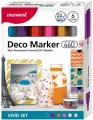 Markery akrylowe Deco Marker 6kol vivid MONAMI - tantis.pl
