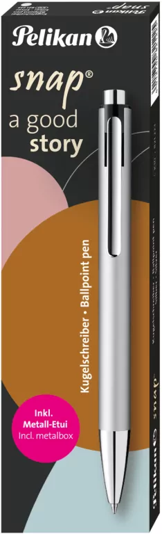 Długopis etui Snap K10 Metallic Silver - tantis.pl