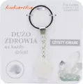 Brelok Dużo zdrowia czysty kwarc - tantis.pl